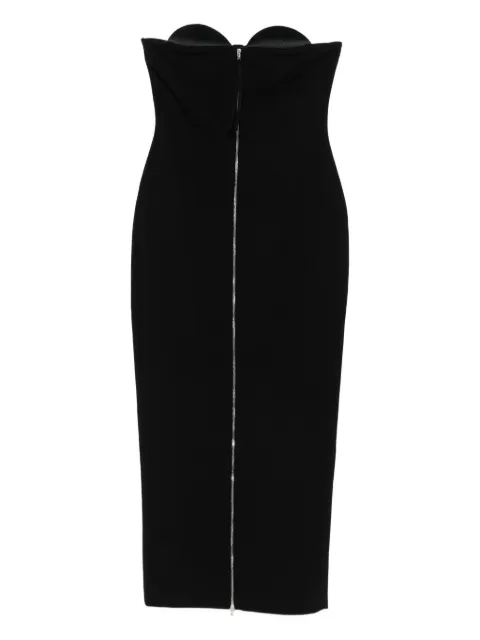 CHB CHRISTIAN BOARO zip-front strapless dress Black DR61CR01RTWA25999BLACK
