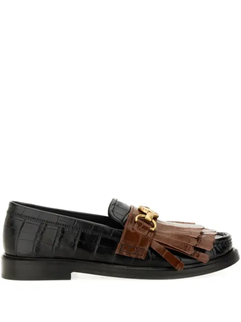 Moschino coin-embellishment loafers Black MA10262C1NMN100A