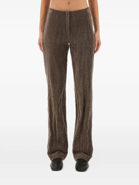 Alysi textured trousers Brown 165159A5231FUME