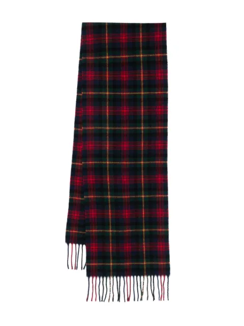 Polo Ralph Lauren tartan-pattern fringed scarf Red 449959354