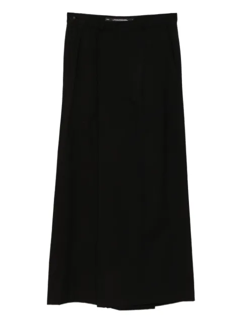 Julius over-wrapping trousers Black 917PAM4