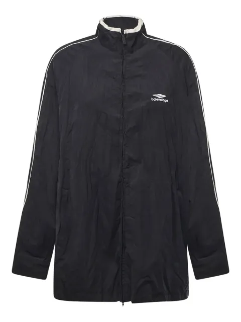 Balenciaga logo-embroidered piped jacket Black 850861TTO44