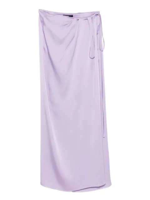 CHB CHRISTIAN BOARO wrap-tie maxi skirt Purple SK18ES01RTW25P