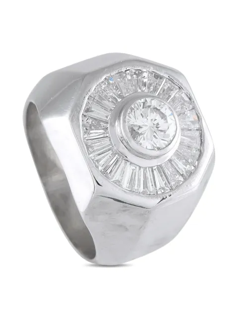 LB Exclusive 18K white gold diamond ring Silver MF02082725