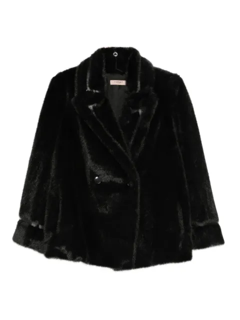 TWINSET double-breasted coat Black 252TT2154