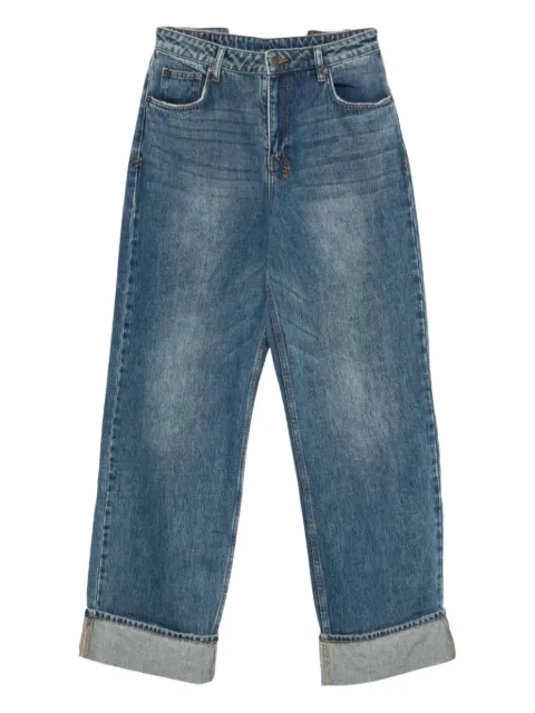 Ksubi Playback cuffed wide-leg jeans Blue WFA25DJ004DNM
