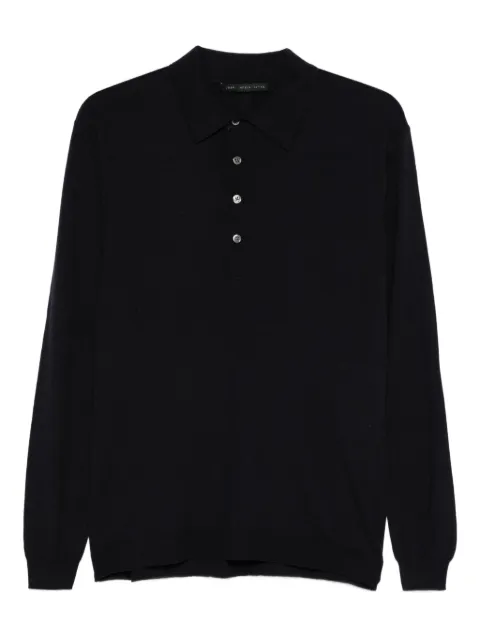 Low Brand long-sleeved buttoned polo shirt Blue L1MFW25266730