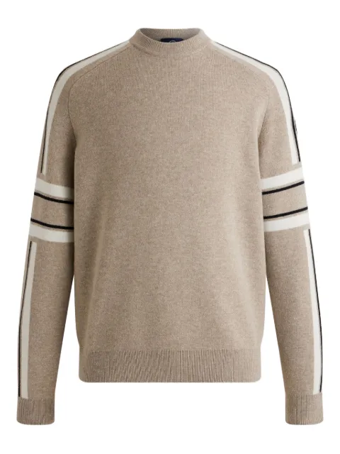 Fusalp jacquard-striped sweater Brown 25HI2114