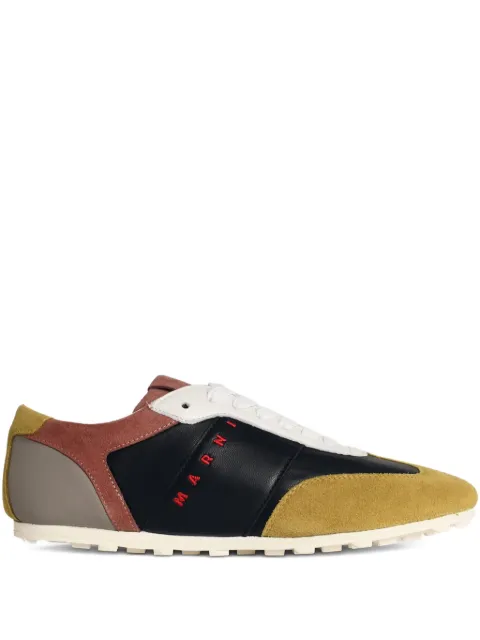 Marni leather and suede Softy Soccer sneaker Black SNZW020400P9097