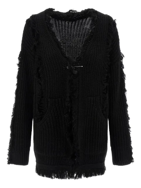 R13 brooch-detail cardigan Black R13WY328Y016B