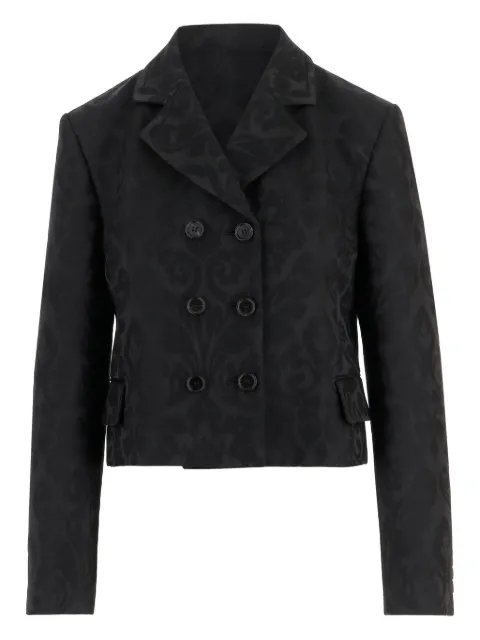 Chloé damask double-breasted jacket Black CH25WVE70308001