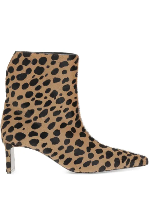 KHAITE 55mm leopard-print ankle boots Brown F1100969