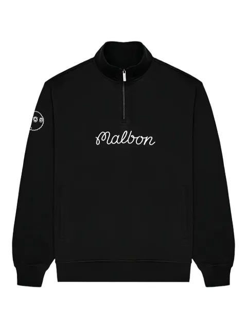 Malbon Golf Collegiate sweatshirt Black M9419BLK