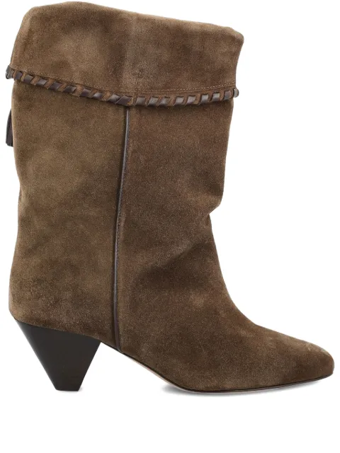 ISABEL MARANT 55mm Dalby braided-tassel boots Brown BO0188FBC1A20S