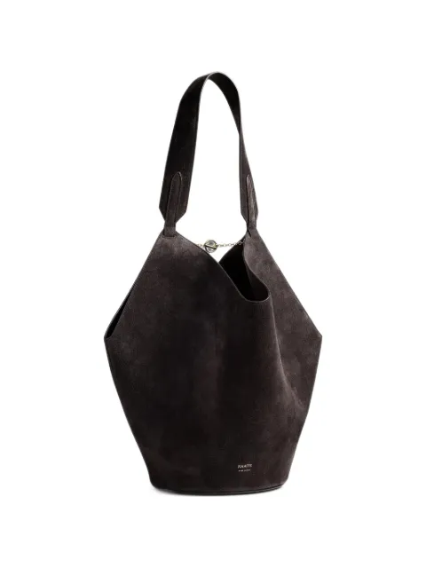 KHAITE suede shoulder bag Brown H2043726950