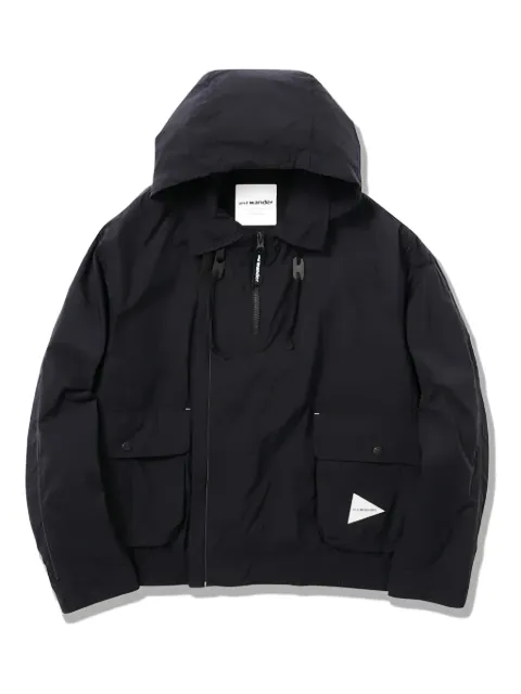 and Wander hooded water-repellent jacket Black 5744181308