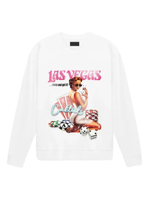 RTA Las Vegas Cocktails sweatshirt White MF23K622T1199WTLVC
