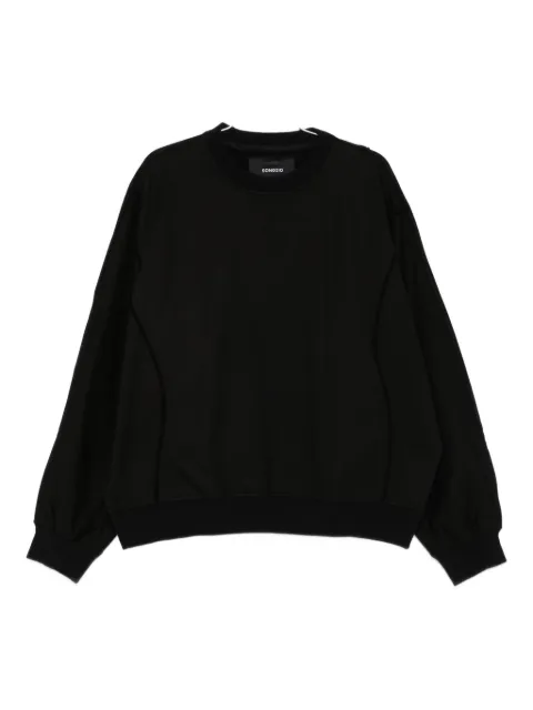 SONGZIO cut-out dolman-sleeve sweatshirt Black MH5TS701BK