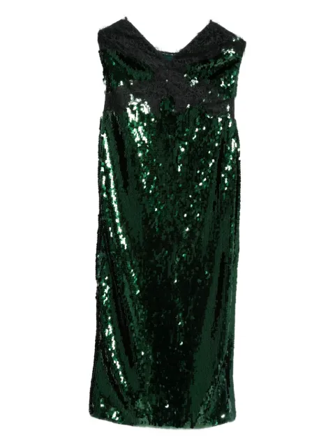 Retrofete Ellen sequin lace midi dress Green PF249510