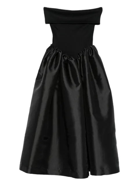 Marques'Almeida off-shoulder midi dress Black RST26DR0564JRRBK