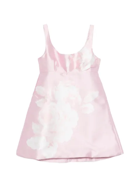 Marques'Almeida printed balloon sleeve dress Pink RST26DR0562MKPRPK