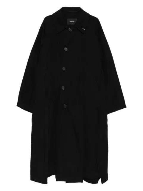 SONGZIO cut-out asymmetric coat Black MH6CT712BK