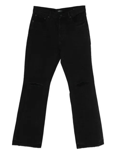 Purple Brand rip bootcut jeans Black P026LDBR525