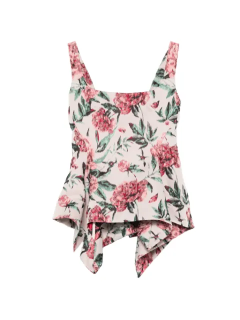 Marques'Almeida peplum brocade corset top Pink RST26TP0725BRCPK