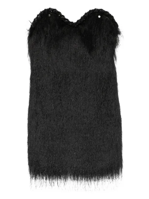 Amen fringed mini dress Black ACW25402W