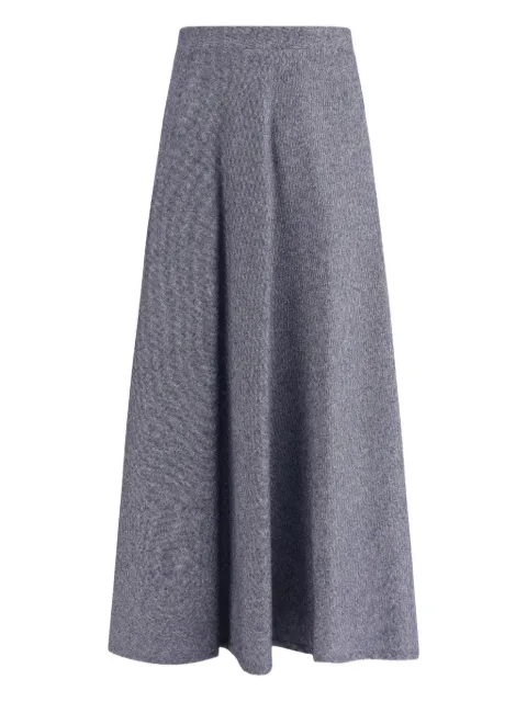 Sara Roka A-line denim midi skirt Grey S1N1479SA20251