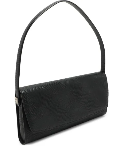 Aigner Vintage wave-pattern shoulder bag Black 1053271