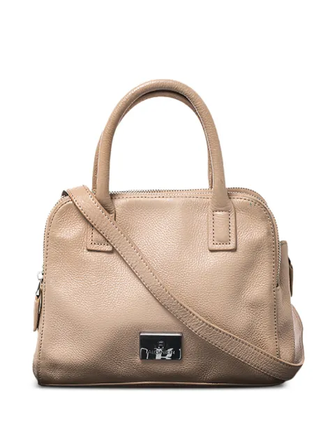 Aigner Vintage 2000s top-handle leather bag Neutrals 272394