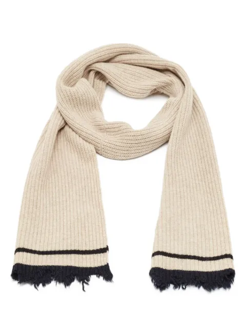 Zadig&Voltaire ribbed-knit scarf Neutrals 1051355