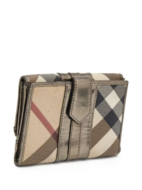 Burberry Pre-Owned 2000s check metallic wallet Brown 839991