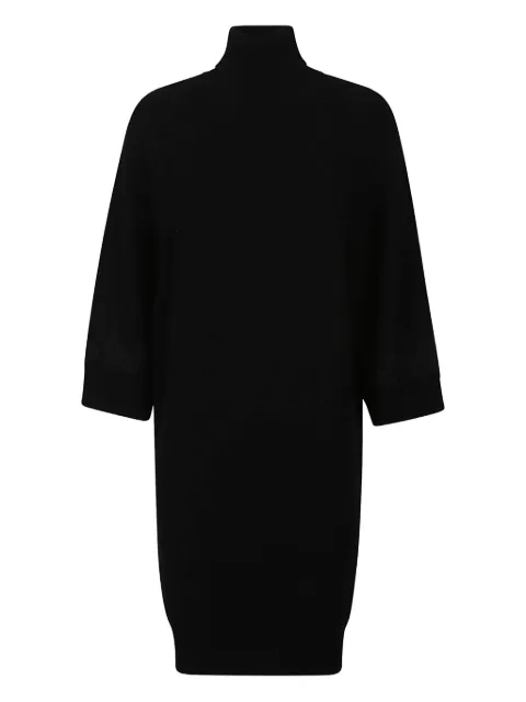 ERMANNO FIRENZE turtleneck wool dress Black D47EQ046EP2