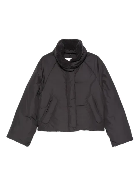 Low Classic high-neck puffer jacket Black LW254JP22CC