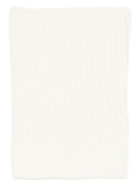 Ma'ry'ya ribbed-knit scarf White YRA503B1