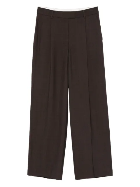 Low Classic pleated-front trousers Brown LW253PT01W2