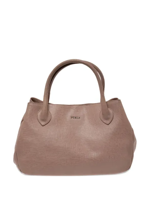 Furla 2010s leather tote bag Neutrals 325532
