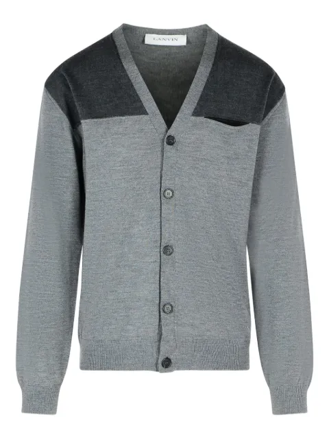Lanvin V-neck wool cardigan Grey RMCA0014K073H25