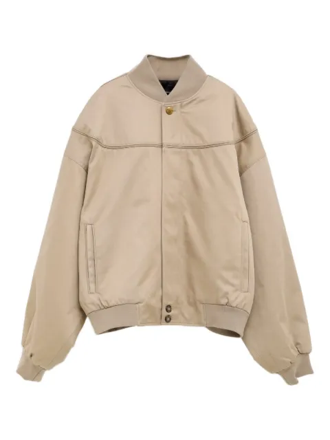 Willy Chavarria panelled bomber jacket Neutrals WCOUT0008