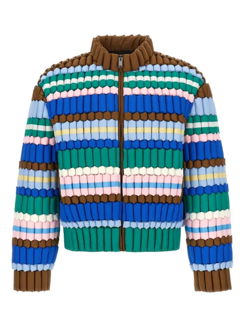RAXXY 3D padded striped jacket Blue CRDJ111PINKGREEN