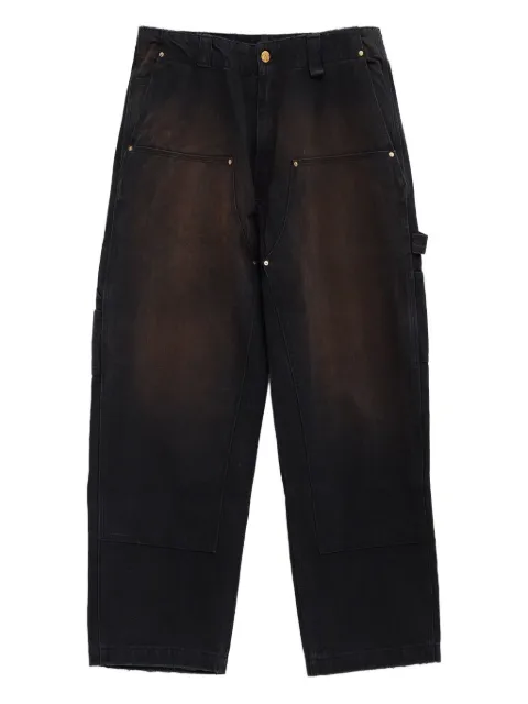 Willy Chavarria faded-effect trousers Black WCBTM0061
