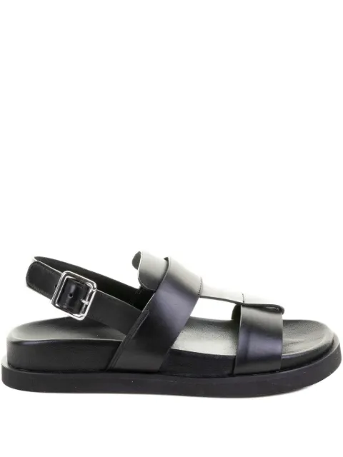 GUGLIELMO ROTTA buckle-strap leather sandals Black TILDARANCHBLACK