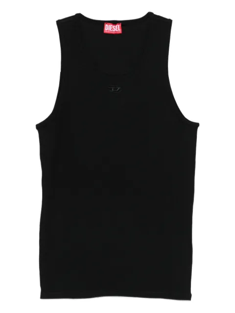 Diesel logo-embroidered tank top Black A215600JEAI