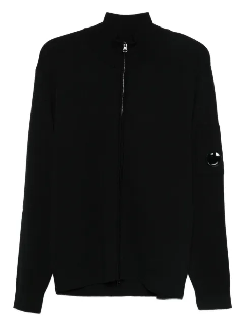 C.P. Company zip-up cardigan Black 19CMKN202A006595A