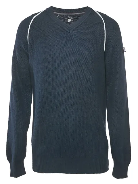 Armani Vintage knitted V-neck jumper Blue 1175924