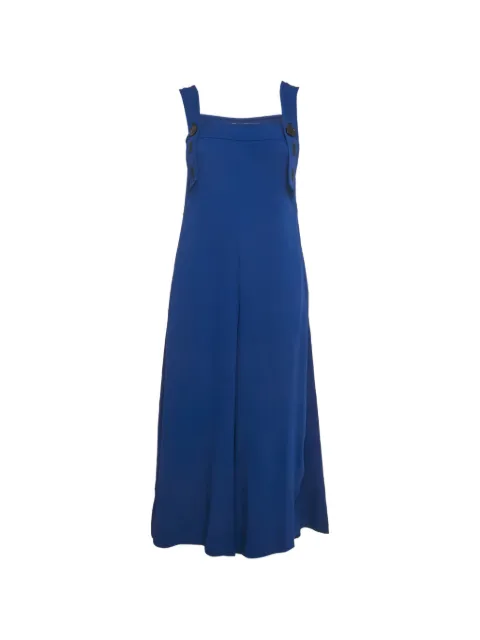 Sportmax buttoned strap jumpsuit Blue 1174448