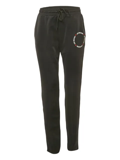 Love Moschino 2020s logo-print jersey trousers Black 1171598