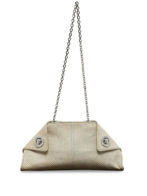 Tod's Vintage Shimmer Lizard Girelli cross body bag Neutrals 1089826